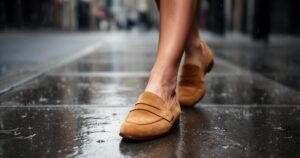 Les mocassins femme en daim sont-ils adaptés à la pluie ? Conseils d&rsquo;entretien et protection optimale